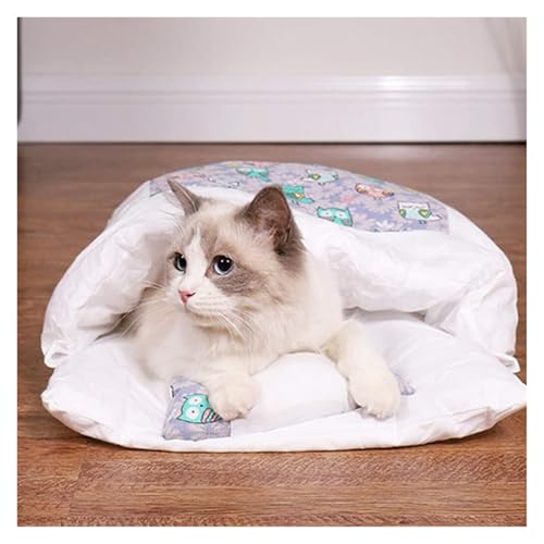 Sac de couchage pour chat lavable en machine et panier chaud petits chiens