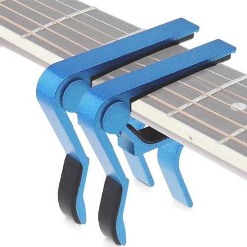 Capo de Guitarra para Principiantes, Capo de Cambio Rápido Para Guitarras Acústicas y Eléctricas, 2...