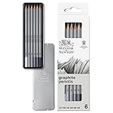 Winsor & Newton Studio Collection Set Lata de Lápices Gráficos - 6 unidades