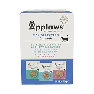 Applaws Cat Pouch Fish Food (12 Pack) (2.47oz) (May Vary)