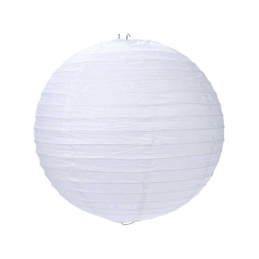 30cm Clasico Papel Blanco Redondo Estilo De Bambu Lampara De Pantalla Para Boda Cumpleanos Fiesta Decoracion Pantallas Para Lamparas Hogar Y Cocina