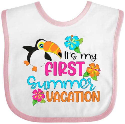 inktastic It's My First Summer Vacation with Cute Toucan Baby Bib