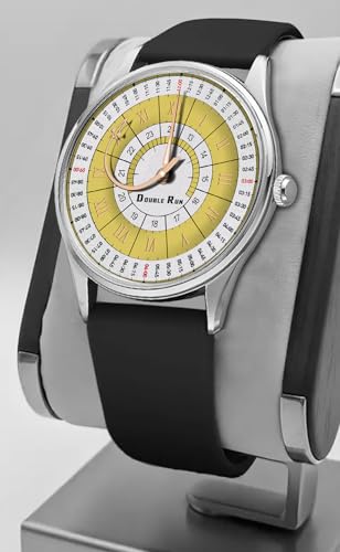 Image of DOUBLERUN Analog Watch, Silicone Strap, Roman Numerals, 24-Hour Display