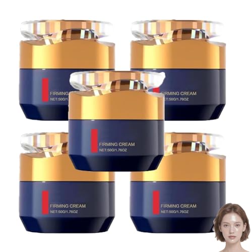 Crema Rejuvenecedora Quinquin, Crema Antiarrugas Qingling, Reafirmante Y Antiarrugas Con Polipéptidos, Antiedad Para Rostro, Cuello Y Ojos, Para Hombres Y Mujeres(5pcs)