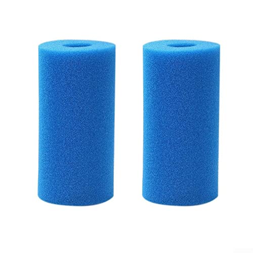 QOXEZY 1/2/4 filtres de piscine pour Intex Type B, cartouche éponge en mousse pour pompes de filtre pour Intex, filtre de piscine réutilisable lavable, 14,5...