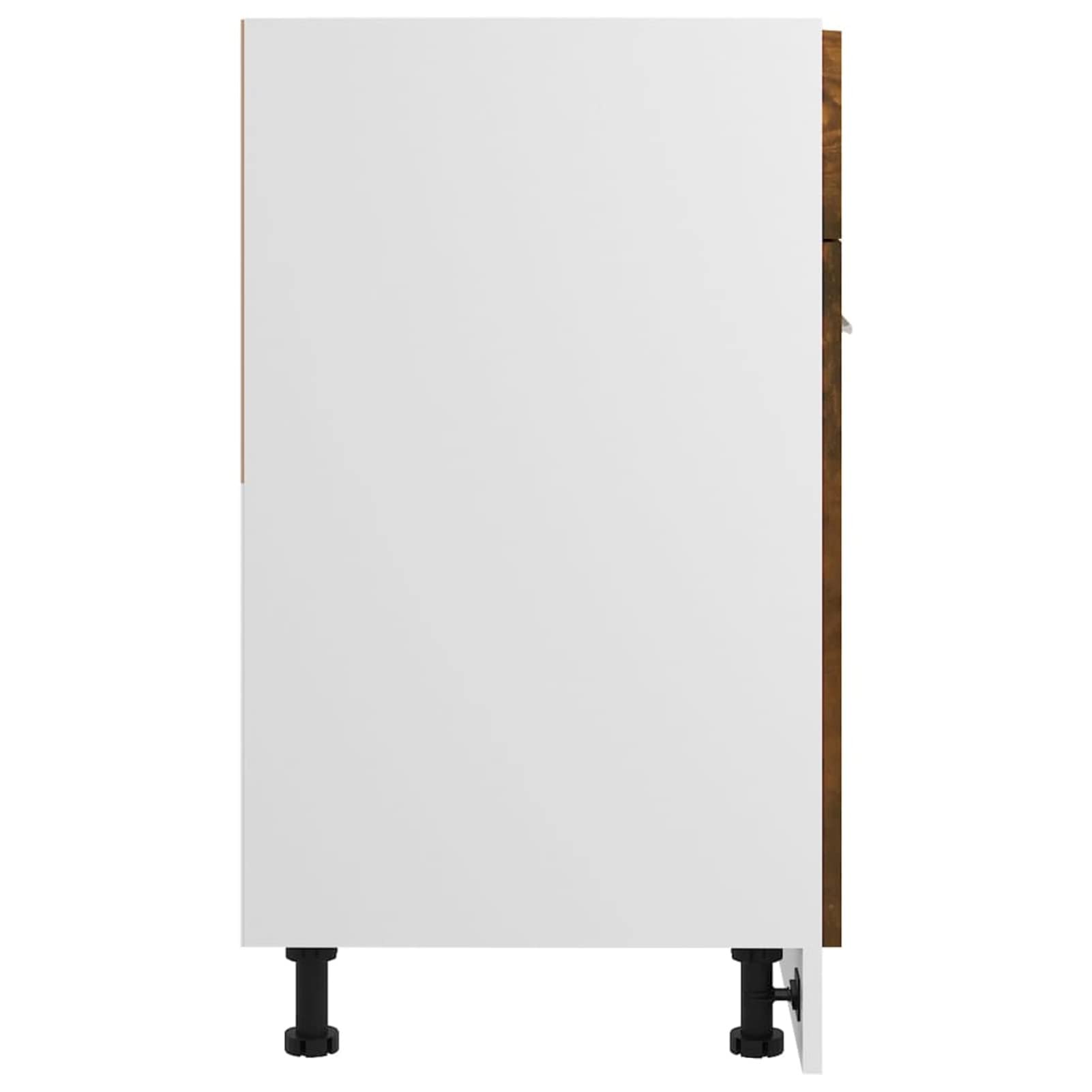 Unterschrank mit Schublade Räuchereiche 60x46x81,5 cm Küchenschrank, Küchenunterschrank, Unterschrank Küche, Küchenmöbel, Miniküche, Spülschrank