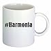 Kaffeetasse #Harmonia Hashtag Raute Keramik Höhe 9,5cm ? 8cm in Weiß