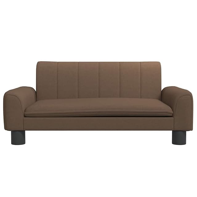 Foto 4 de 6 de vidaXL Cama para Perros de Tela marrón 70x45x30 cm