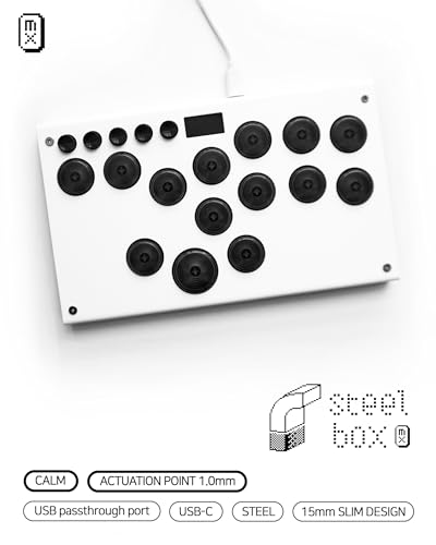 SAGAKLABS STEELBOX-MX スチールボックスMX 多ボタン 最速反応 静音型 レバーレス アケコン