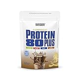 Weider - Protein 80 Plus - 4-Komponenten Protein Pulver - Hoher Proteingehalt mit 80% Eiweiß - Cremige Shakes mit Calcium & Vitamin B6 - 500g - Schoko