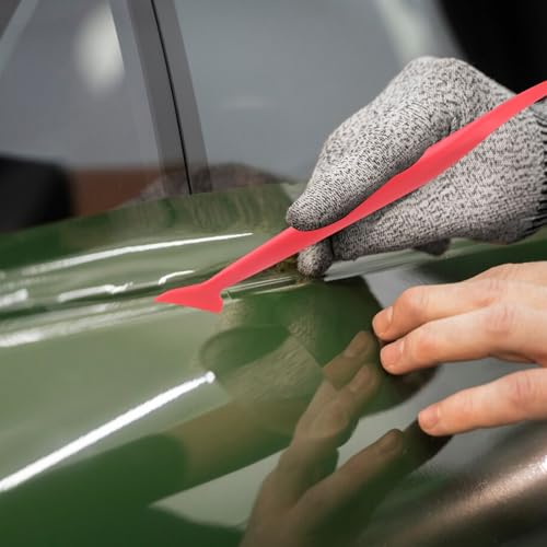 Image of 9 Pcs Car Micro Squeegee Curves Slot Tint Tool Set, Vinyl Wrap Tools, Vinyl Wrap Squeegee Car Wrap Tools with Different Hardness for Installing Vehicle Wraps and Auto Stickers Car Wrap Tools