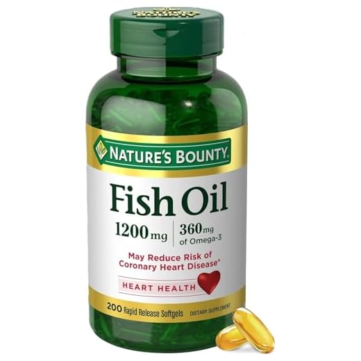 Nature's Bounty Fish Oil 1200 Mg, Omega-3, 200 Softgels (Pack of 1)