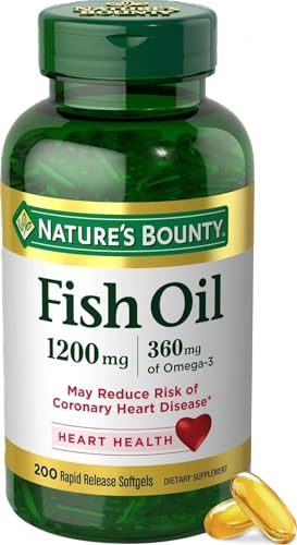 Nature's Bounty Fish Oil Omega 3 Supplements...