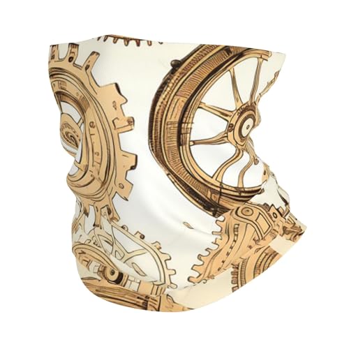 Balaclava Vintage Steampunk con ruedas de relojería, bufanda tipo braga para cuello, cubrebocas para mujeres y hombres, para motociclismo, ciclismo, esquí y fiesta