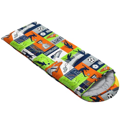 Image of QOOMO Ball Flower Camping Sleeping Bags,3 Season Warm & Cool Weather,Lightweight,Waterproof Sleeping Bags for Adults & Kids,Traveling,and Outdoors,Camping Gear Equipment