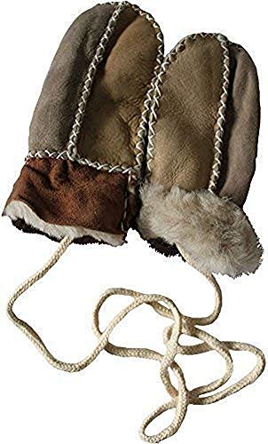 Wowi, Baby Lammfell-Fäustlinge, 1Paar,Brauntöne,one Size ca. 0 bis 15 Monate