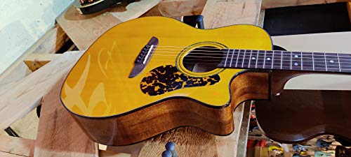 Framus Legacy FG 14 SV Grand Auditorium Guitare folk avec micro Jaune - Les Beatles, Paul McCartney, John Lennon, RIngo Starr, George Harrison Framus Legacy FG 14 SV Grand Auditorium Guitare folk avec micro Jaune – Image 3