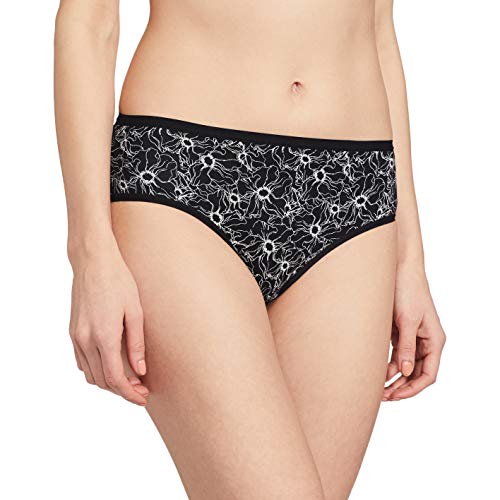 Image of Jockey 1807 Women's High Coverage Micro Modal Elastane Stretch Mid Waist Hipster with Ultrasoft Exposed Waistband