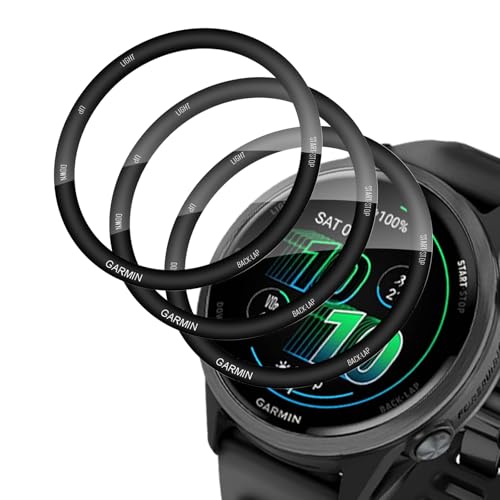 3 Pezzi Pellicola Protettiva Compatibile con Garmin Forerunner 570 42mm TPU Film HD Schermo Antigraffio Senza Bolle TPU Auto Guarigione