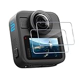 HidWee Compatible avec GoPro Max 2 Verre Trempé, 2 Pièces 9H Dureté Protection Écran, Ultra HD, Sans Bulles, Anti-rayure, Film Protection D'écran HidWee Compatible avec GoPro Max 2 Verre Trempé, 2 Pièces 9H Dureté Protection Écran, Ultra HD, Sans Bulles, Anti-rayure, Film Protection D'écran