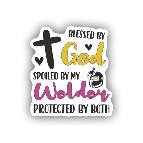 Sticker Proud Welder Wife Gift Welder Girlfriend Welding Decal for Car Truck Bumper Laptop Vinyl...