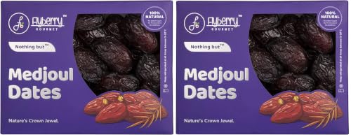 Image of Flyberry Gourmet Large Medjoul (Medjool) Dates | Rich Source of Potassium & Iron | No Added Sugar or Preservatives | Low GI Energy Snack | Khajoor | Khajur |5 kg (Pack of 2)