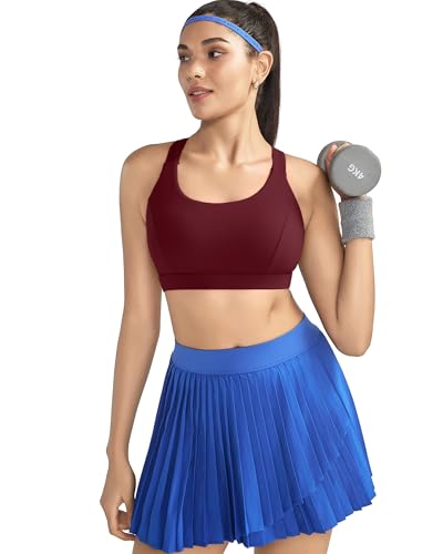 Image of RUNNING GIRL Sports Bras for Women,Seamless Strappy Sports Bra High Support Crisscross Back with Removable Pads