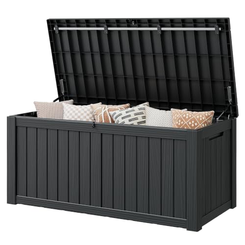Image of Outdoor Storage Box Waterproof, 160 Gallon Deck Box For Patio Storage