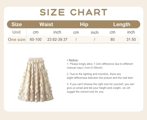 ebossy Women's 3D Polka Dot Elastic Waist Tutu Tulle Fairy Midi Skirt for Events and Parties2