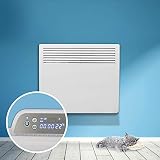 Devola Eco 1000W Electric Panel Heater 24 Hour 7 Day Digital Timer With Thermost...