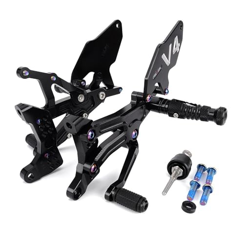 Repose-pieds arrière moto en aluminium usiné CNC pour Ducati Panigale V4 V4S