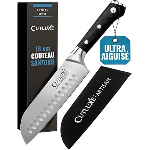 Couteau Santoku Cutluxe 18 cm Cover
