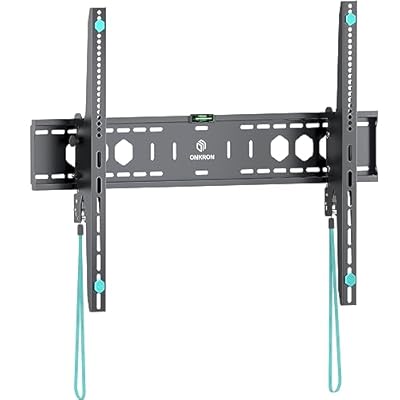 ONKRON Tilting TV Wall Mount for 60-110 Inch Screen up to 264.6 lbs - Extra Large, Heavy Duty TV Mount Tilt Bracket max VESA 900x600 - Low Profile, Ultra Slim Television Wall Mount Black