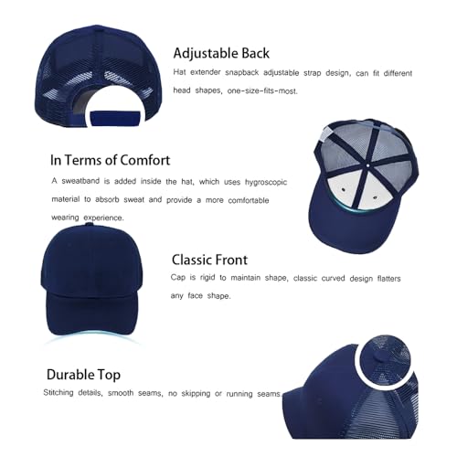 Image of ZH 12 Pack Mesh Trucker Hats, Bulk Baseball Caps for Men and Women, Trucker Cap Wholesale