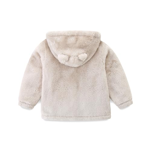 Baby Girls Boys Warm Adorable Hooded Zip Coat for Fall Spring Outerwear Kids Jacket Toddler Outwear Coat for 2-3T Kids