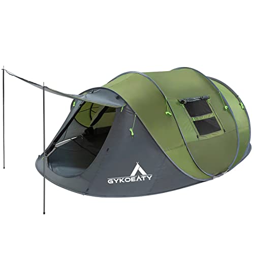 Tenda Da Campeggio A Cupola Impermeabile Per 6 Persone - Marrone - Foto 4