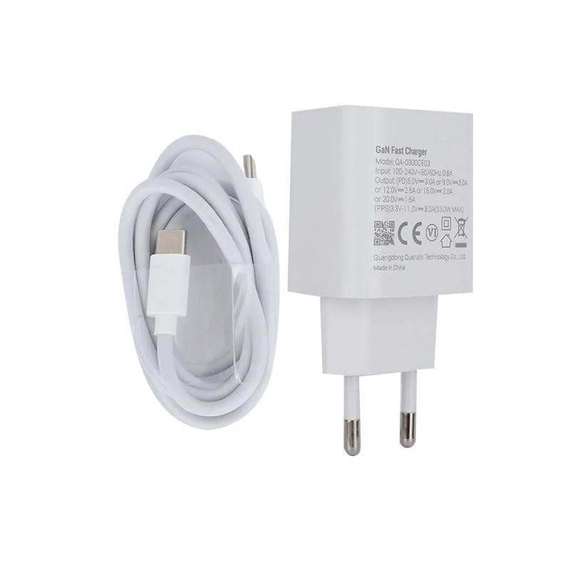 Chargeur rapide GaN compatible avec Blackview BV8800 BL8800 BL8800pro BV7100 33W avec câble PD