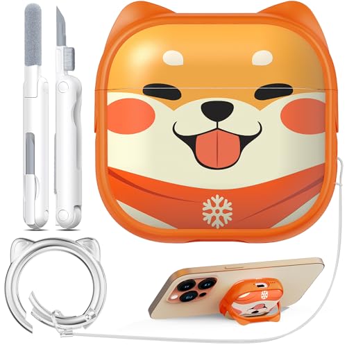 Coque AirPods 4e génération orange compatible induction et support