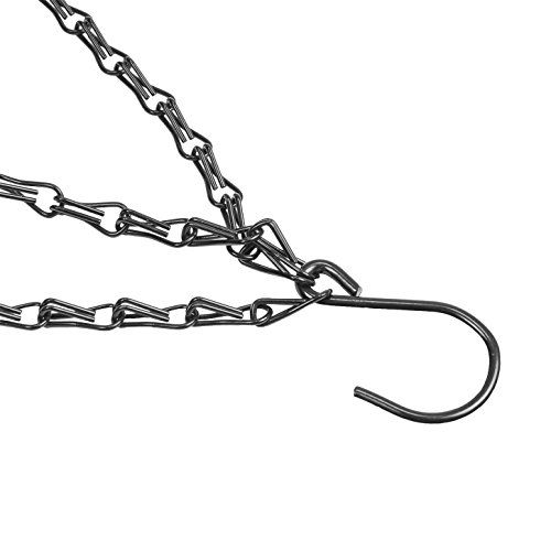Miniatura 5 de Keter - Maceta Colgante De 3 Cadenas Hanging Sphere, 8,6 Litros, Color Grafito,