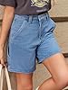 PLNOTME Womens High Waisted Denim Shorts Summer Ca... #3