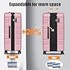 Explorer Lightweight Hardside Expandable Luggage Spinner Wheels Suitcase Wtsa Lock Pink New 3 Piece Set