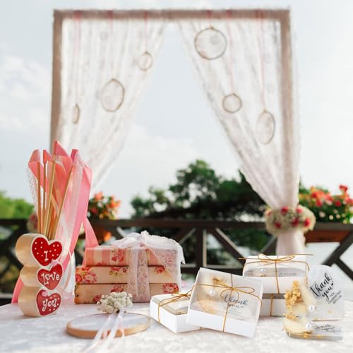 50 imanes decorativos de resina para bodas miniatura 5