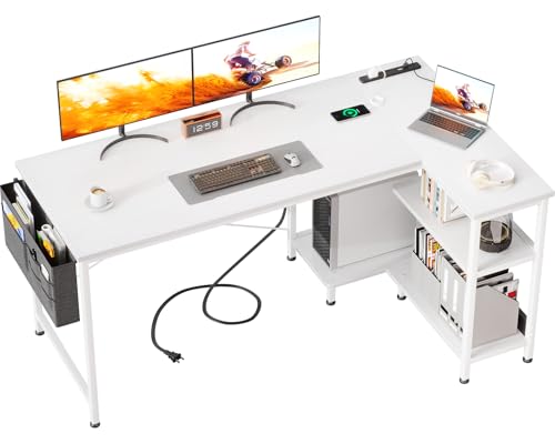 Amazon | AODK ゲーミングデスク コンセント付き パソコンデスク 袋