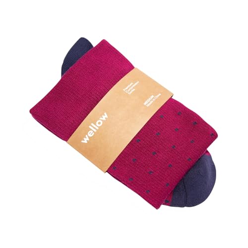 Image of Wellow Knee High Compression Socks for Men & Women - Made with Viscose from Bamboo, Swelling & Pregnancy Support