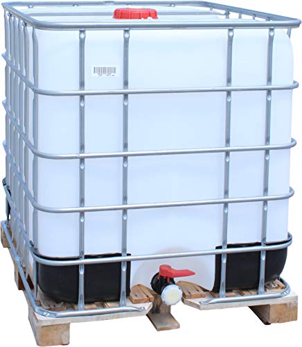 ZA 275 Gallon IBC Tote with Wood Pallet & Metal Cage
