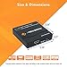 J-Tech Digital HDMI Splitter 1 in 2 Out 4K 60Hz Multi-Resolution Output (MRO) HDMI 2.0 Splitter Supports Downscale HDR HDR10 / Dolby Vision 4K@60Hz 4:4:4 HDCP2.3 2.2 (JTECH-4KSP2)