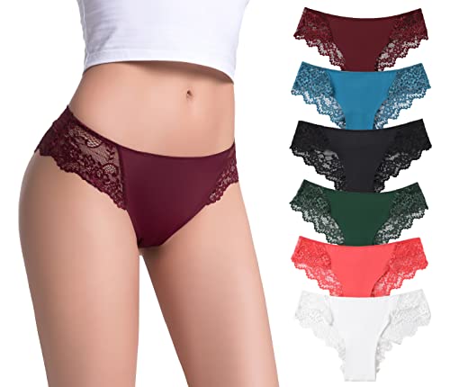 Cheeky Lace Hipster Panties for Women, Sexy Women's Underwear Tanga, Multipacks