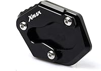Vista 9 de SCUUBE for Yamaha Xmax 125 X-MAX 250 Xmax 300 400 2017-2019 Motorcycle Foot Side Stand Pad Plate Kickstand Enlarger Plate CNC Support Plate