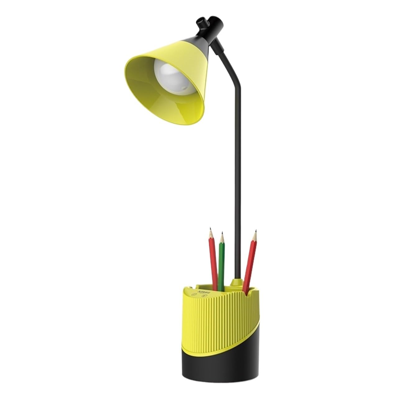Lámpara Escritorio Lámpara De Escritorio Recargable LED con Puerto Carga USB Y Cuello Cisne Flexible Protección Ocular(Grün)