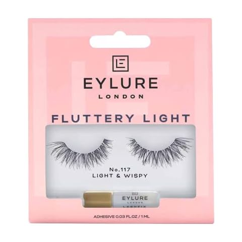 Eylure Texture False Lash, Style No. 117, Reusable, Adhesive Included, 1 Pair Cover